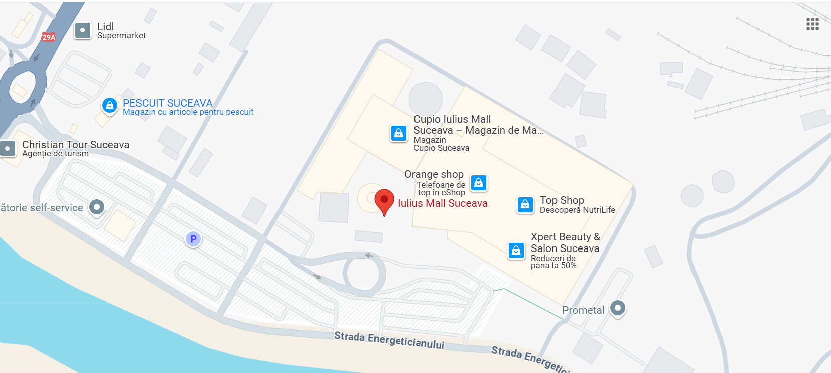 GOOGLE MAPS IULIUS MALL SV